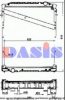 AKS DASIS 8351201305 Radiator, engine cooling